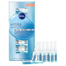 Intensyviai drėkinančios veido odą ampulės Nivea Hydra Skin Effect, 7 x 7 ml kaina ir informacija | Veido aliejai, serumai | pigu.lt