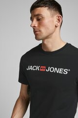 Футболка с коротким рукавом мужская JJECORP LOGO TEE SS Jack & Jones 12137126, чёрная цена и информация | Мужские футболки | pigu.lt