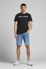 Футболка с коротким рукавом мужская JJECORP LOGO TEE SS Jack & Jones 12137126, чёрная цена и информация | Мужские футболки | pigu.lt