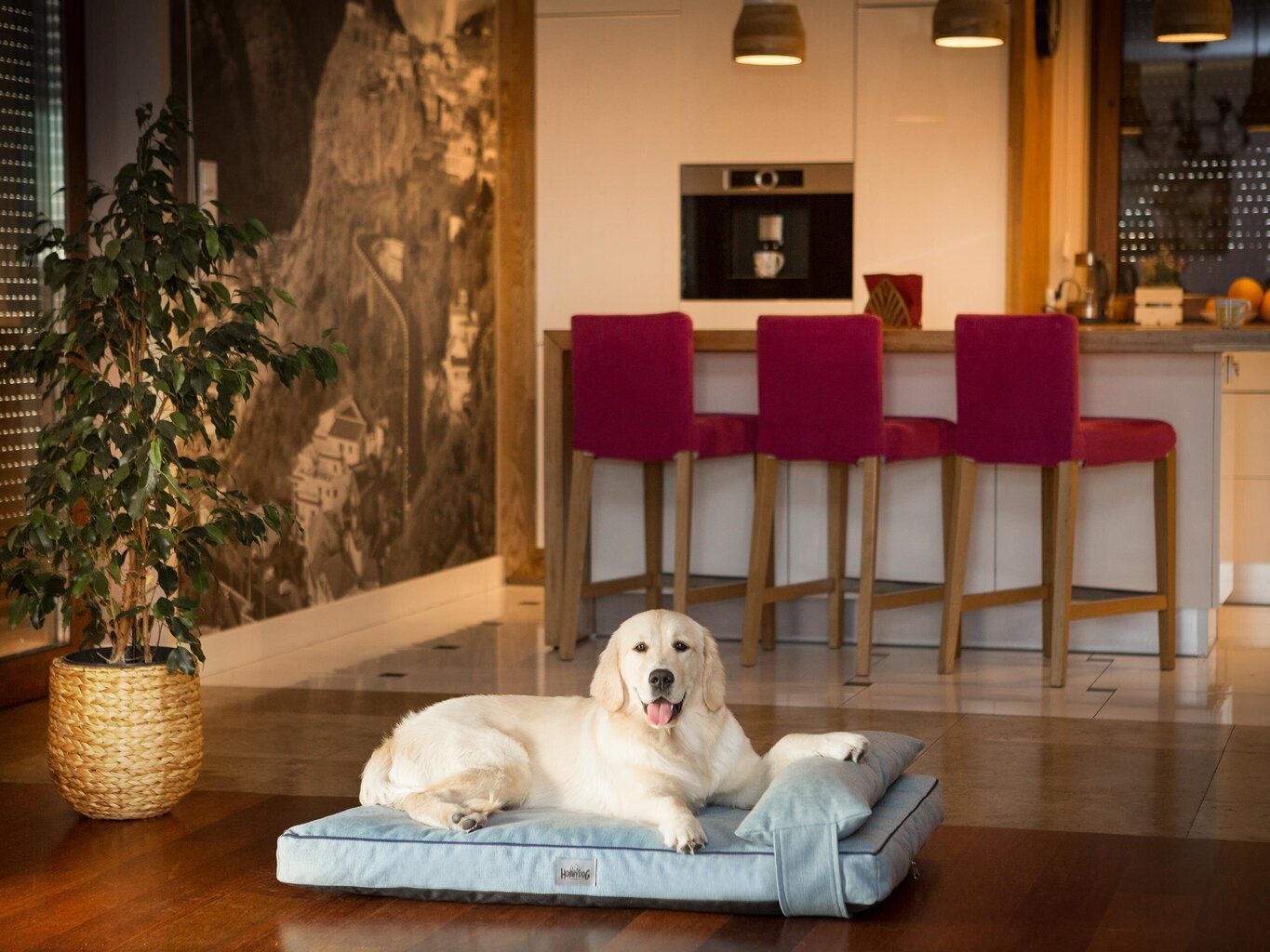 Hobbydog čiužinys augintiniui Move Dove Grey, L, 100x65 cm kaina ir informacija | Guoliai, pagalvėlės | pigu.lt