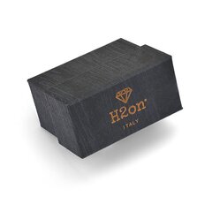 H2on nerūdijančio plieno apyrankė su hematito akmenimis kaina ir informacija | Vyriški papuošalai | pigu.lt