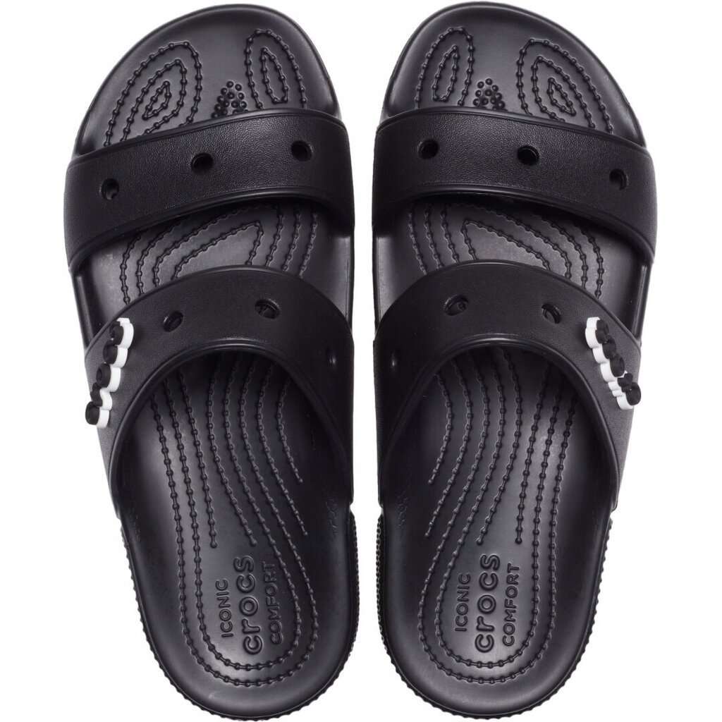 Crocs™ moteriškos šlepetės Classic Sandal 206761, juodos kaina ir informacija | Šlepetės moterims | pigu.lt