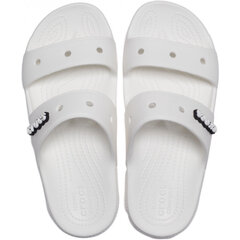 Crocs™ moteriškos šlepetės Classic Sandal 206761, baltos kaina ir informacija | Šlepetės moterims | pigu.lt