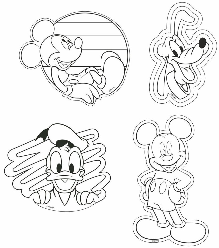 Magnetukų kūrybinis rinkinys COLORINO Disney "Peliukas Mikis" kaina ir informacija | Kanceliarinės prekės | pigu.lt