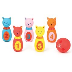 Детский набор для боулинга Ludi Кошки цена и информация | Игрушки для малышей | pigu.lt