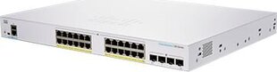 Сетевой коммутатор Cisco CBS350-24FP-4G-EU Управляемый L2/L3 Gigabit Ethernet (10/100/1000), серебристый цена и информация | Коммутаторы (Switch) | pigu.lt