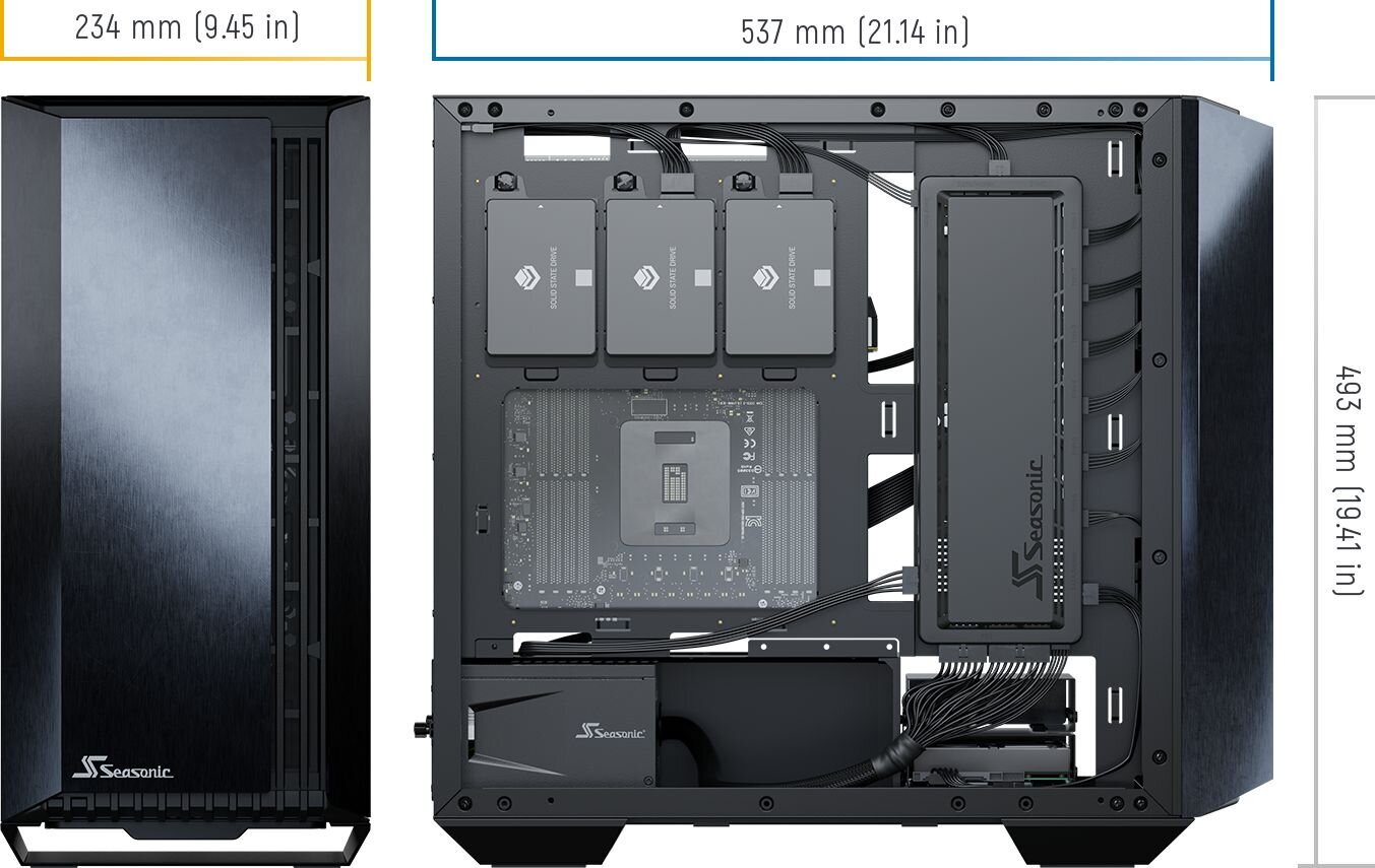 SeaSonic SYNCRO-Q704-DGC-650 цена и информация | Korpusai | pigu.lt