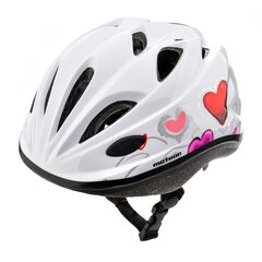 Детский шлем Meteor KS07 Hearts, белый цена и информация | Шлемы | pigu.lt