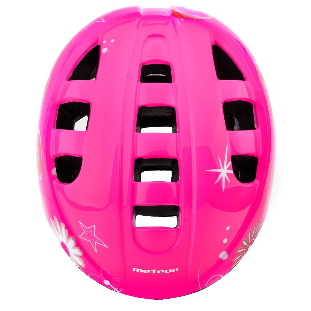 Vaikiškas dviratininko šalmas Meteor KS08, rožinis kaina ir informacija | Šalmai | pigu.lt