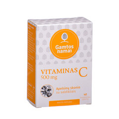 Maisto papildas Vitaminas C 500 mg, 40 kramtomųjų tablečių цена и информация | Витамины, пищевые добавки, препараты для хорошего самочувствия | pigu.lt