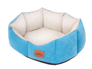 Hobbydog лежак New York Premium, M, Sky Blue, 53x45 см цена и информация | Лежаки, домики | pigu.lt