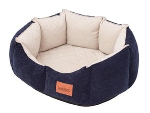Hobbydog лежак New York Premium, M, Dark Blue, 53x45 см цена и информация | Лежаки, домики | pigu.lt