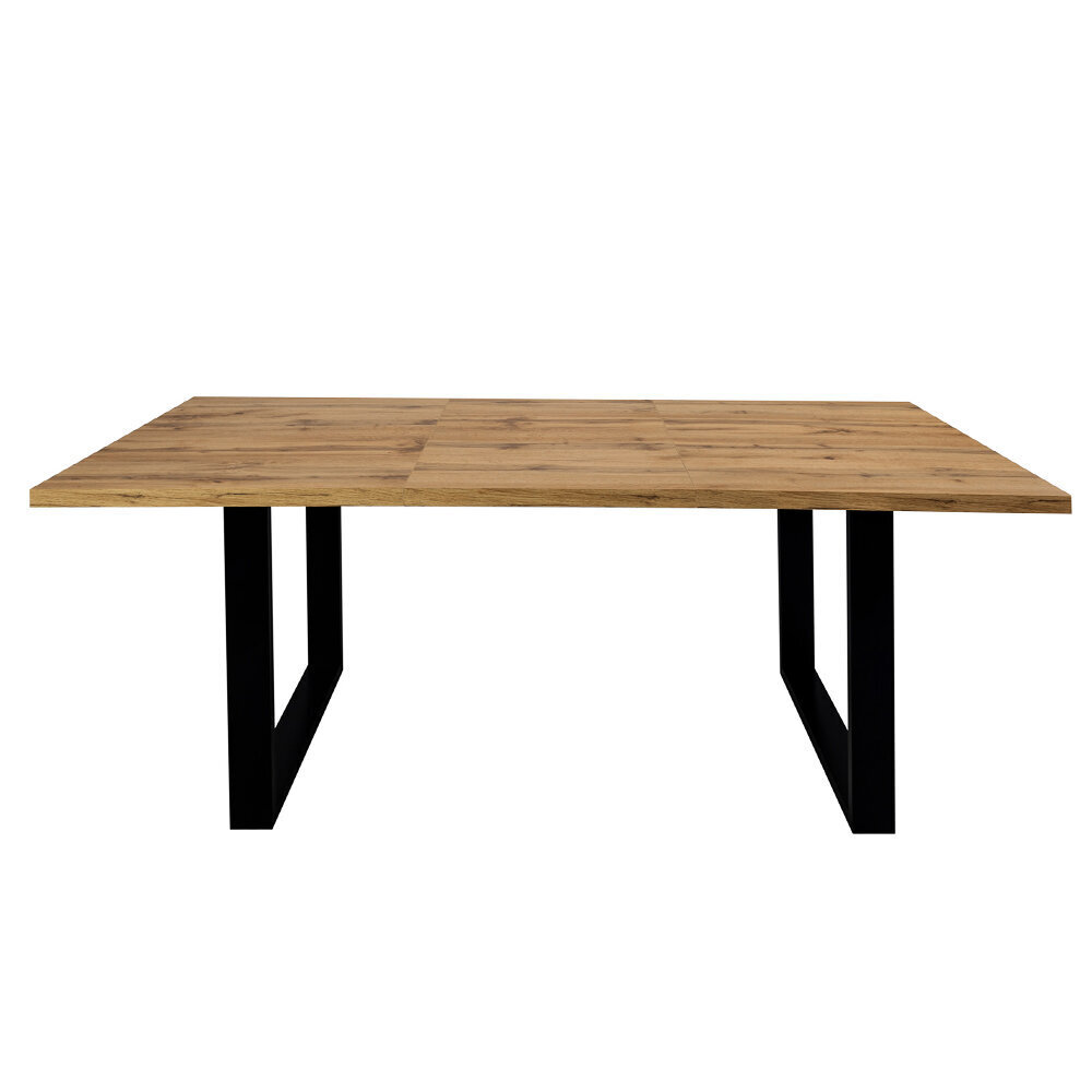 Išskleidžiamas stalas Selsey Lameca 180-230 cm, rudas kaina ir informacija | Virtuvės ir valgomojo stalai, staliukai | pigu.lt