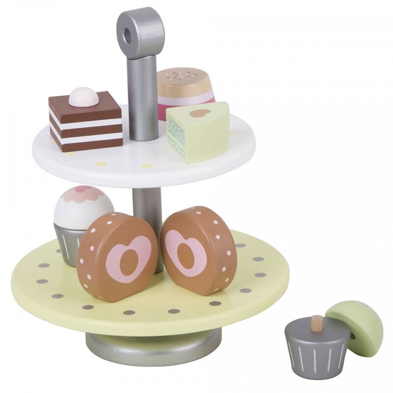Medinis tortų ir pyragaičių stovas Classic World цена и информация | Žaislai mergaitėms | pigu.lt