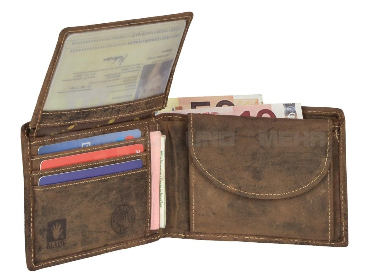 Odinė piniginė vyrams GreenBurry Vintage 1705 -COW-25 kaina ir informacija | Vyriškos piniginės, kortelių dėklai | pigu.lt