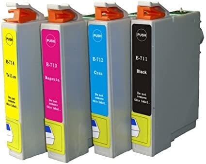 Rašalų komplektas Epson T0711,Epson T0712,Epson T0713,Epson T0714 kaina ir informacija | Kasetės rašaliniams spausdintuvams | pigu.lt