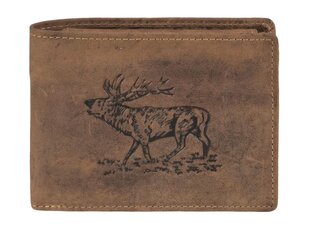 Odinė piniginė vyrams GreenBurry Vintage 1705 -STAG-25 kaina ir informacija | Vyriškos piniginės, kortelių dėklai | pigu.lt