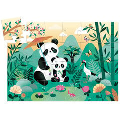 Siluetų dėlionė Djeco su panda, DJ07282c, 24 d. kaina ir informacija | Dėlionės (puzzle) | pigu.lt