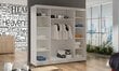 Spinta ADRK Furniture Olivier, balta kaina ir informacija | Spintos | pigu.lt