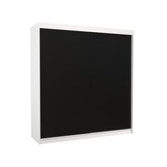 Spinta ADRK Furniture Terecia, balta/juoda kaina ir informacija | Spintos | pigu.lt