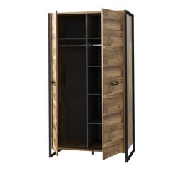 Шкаф Selsey Hud, 109,1 см, коричневый/черный цена и информация | Шкафы | pigu.lt