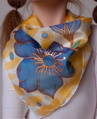 Шелковый шарф ручной работы Anoli Design Erksad Lilled цена и информация | Шарф женский | pigu.lt