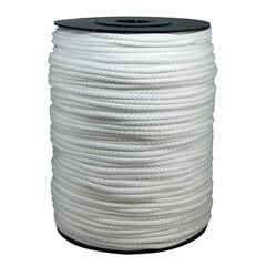 Веревка для вязания 4 мм. цвет белый(Нр. 12) 200 м. цена и информация | Принадлежности для вязания крючком | pigu.lt