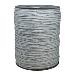 Веревка для вязания 4 мм. цвет светло серый(Нр. 15) 200 м. цена и информация | Принадлежности для вязания крючком | pigu.lt