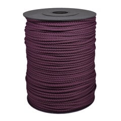Веревка для вязания 4 мм. цвет темно сиреневый(Нр. 31) 200 м. цена и информация | Принадлежности для вязания крючком | pigu.lt