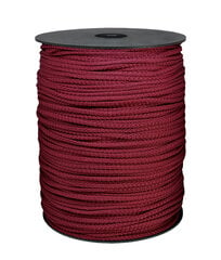 Веревка для вязания 4 мм. цвет темно вишневый(Нр. 126) 200 м. цена и информация | Принадлежности для вязания крючком | pigu.lt