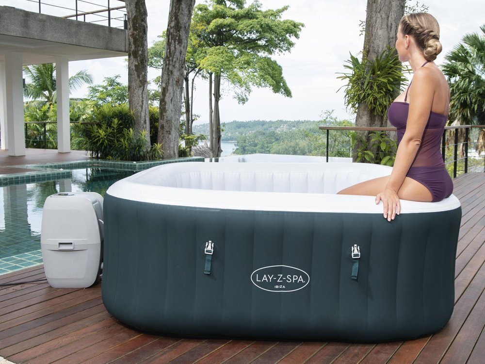 Masažinis baseinas Bestway Lay-Z-Spa Ibiza AirJet, 180x180x66cm цена и информация | Baseinai | pigu.lt