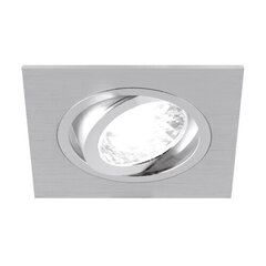 Alum d sidabras į lubas montuojamas šviestuvas Struhm 28 x 93 x 93 mm kaina ir informacija | Įmontuojami šviestuvai, LED panelės | pigu.lt