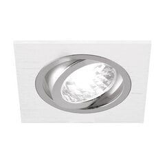 Alum d baltas/chromuotas į lubas montuojamas šviestuvas Struhm 28 x 93 x 93 mm kaina ir informacija | Įmontuojami šviestuvai, LED panelės | pigu.lt