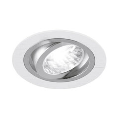 Alum c baltas/chromuotas į lubas montuojamas šviestuvas Struhm 28 x 92 x 92 mm kaina ir informacija | Įmontuojami šviestuvai, LED panelės | pigu.lt