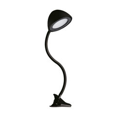 Черная clip настольная лампа smd led STRÜHM roni led, 600 x 120 x 110 мм цена и информация | Настольные светильники | pigu.lt