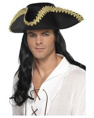 Шляпа пирата с желтой огранкой цена и информация | Карнавальные костюмы | pigu.lt