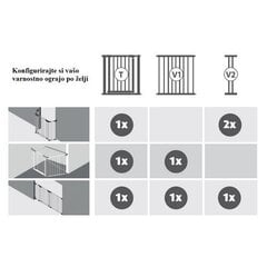 Moduliniai varteliai Reer MyGate, 88 cm kaina ir informacija | Saugos varteliai, apsaugos | pigu.lt