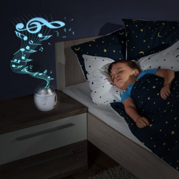 Reer vaikiškas naktinis LED šviestuvas su projektoriumi ir muzika MyMagicStarlight цена и информация | Vaikiški šviestuvai | pigu.lt