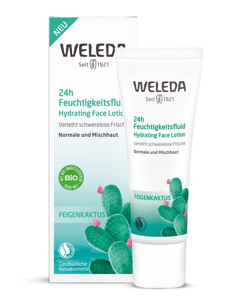 Drėkinamasis veido losjonas Weleda Prickly Pear Cactus 30 ml kaina ir informacija | Veido kremai | pigu.lt