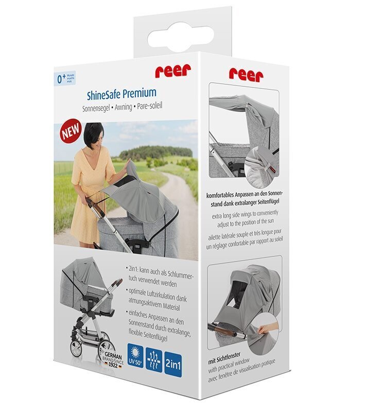 Skėtis nuo saulės vežimėliui Reer ShineSafe Premium kaina ir informacija | Vežimėlių priedai | pigu.lt