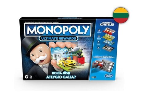Stalo žaidimas Monopolis su elektronine bankininkyste Monopoly Ultimate Rewards, LT kaina ir informacija | Stalo žaidimai, galvosūkiai | pigu.lt