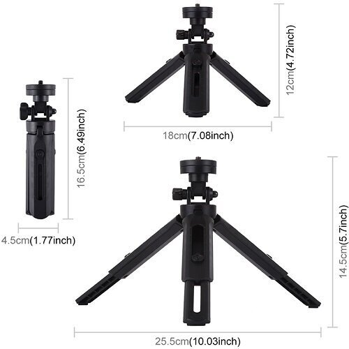 Žiedinė lempa LED 12 cm, su trikoju stovu iki 14.5 cm, USB цена и информация | Fotografijos apšvietimo įranga | pigu.lt