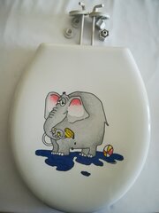 TIGER tualeto dangtis ELEPHANT, baltas kaina ir informacija | Priedai unitazams, bidė | pigu.lt