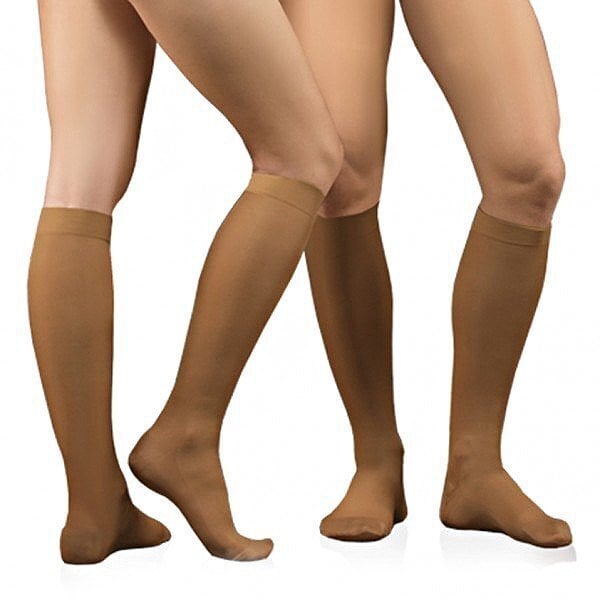 Medicininės elastinės pusilgės kompresinės kojinės Elast 0401 LUX, smėlio  spalvos kaina | pigu.lt