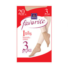 Женские полиамидные носки Favorite 20 ден комплект 3 пары 25211 l.beige цена и информация | Женские носки | pigu.lt