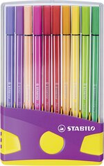 Flomasteru komplekts STABILO Pen 68 ColorParade, 20 krāsas kaina ir informacija | Piešimo, tapybos, lipdymo reikmenys | pigu.lt