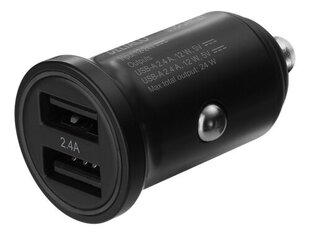 DELTACO 12/24 V USB -A, 2.4A цена и информация | Зарядные устройства для телефонов | pigu.lt