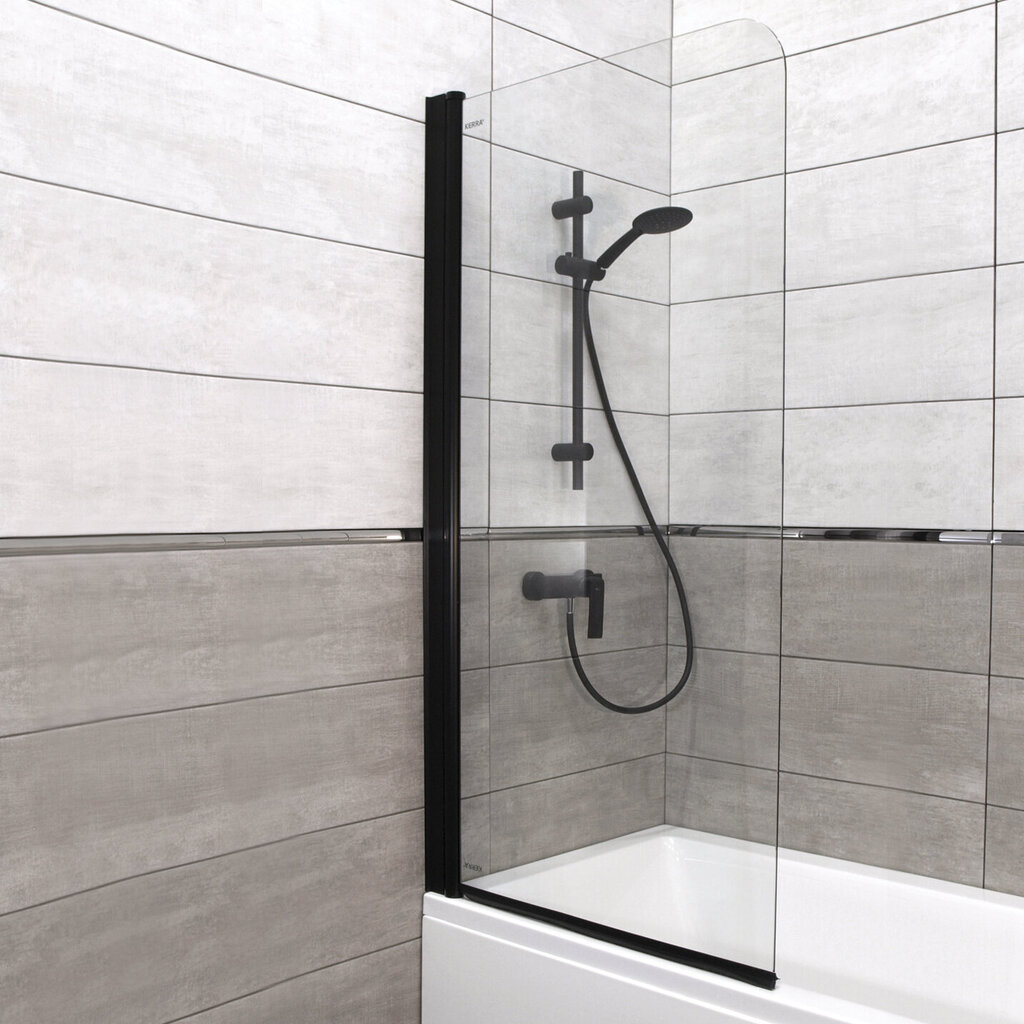 Vonios sienelė Kerra Cristal 1 BL kaina ir informacija | Priedai vonioms, dušo kabinoms | pigu.lt