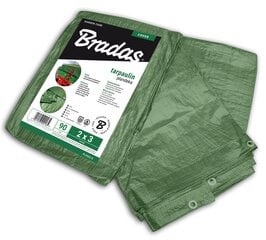 Sustiprintas sodo tentas Bradas Green 2m x 3m, 90 g m2 kaina ir informacija | Sodo įrankiai | pigu.lt