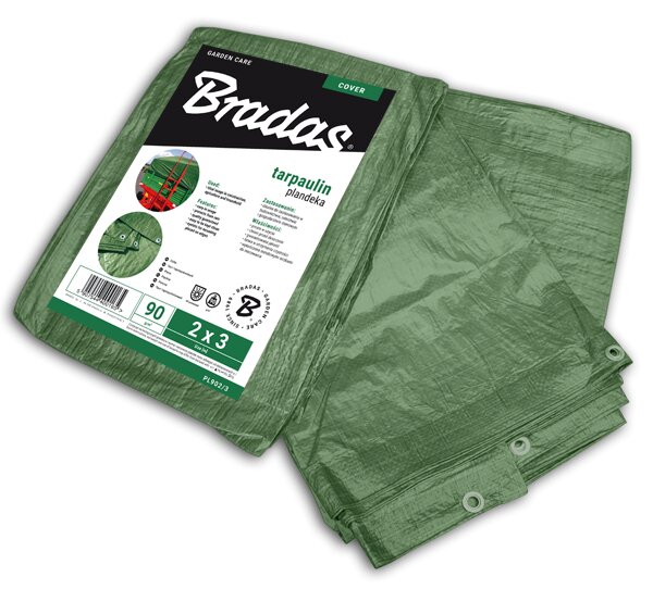 Sustiprintas sodo tentas Bradas Green 3x3 m, 90 g m2 kaina ir informacija | Sodo įrankiai | pigu.lt